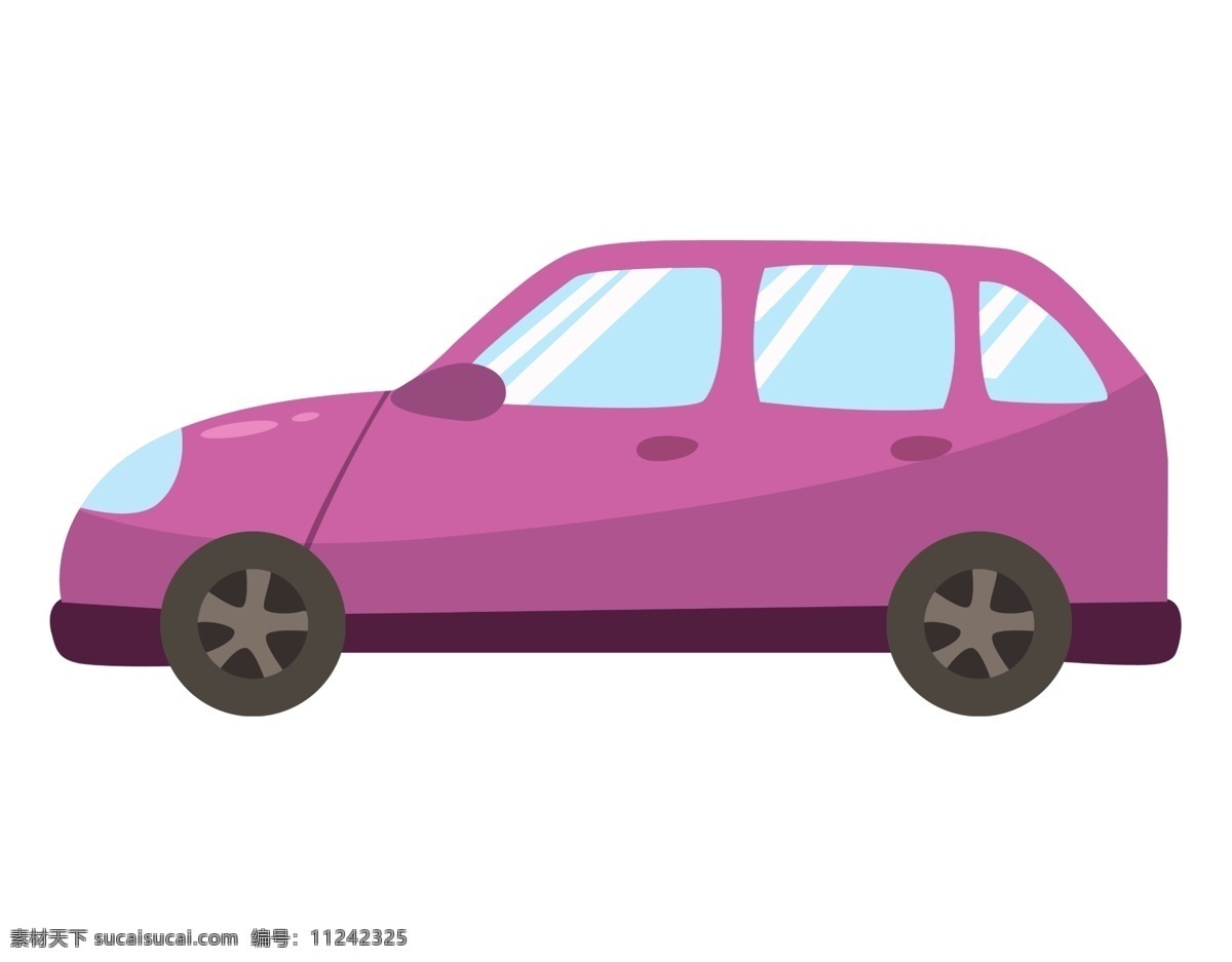辆 紫色 家庭 轿车 一辆轿车 紫色的汽车 家庭轿车 小汽车 suv轿车 车厢 蓝色透明玻璃 发动机