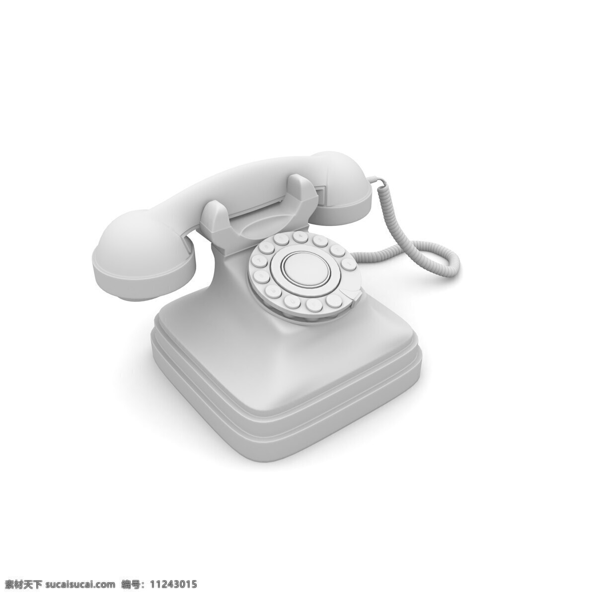 旧复古电话 白色
