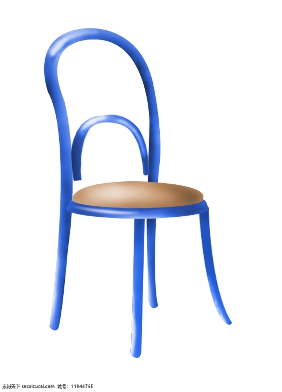 蓝色 椅子 家具 插图 一把椅子 蓝色椅子 靠背椅子 电脑椅子 椅子插图 一个靠背椅子