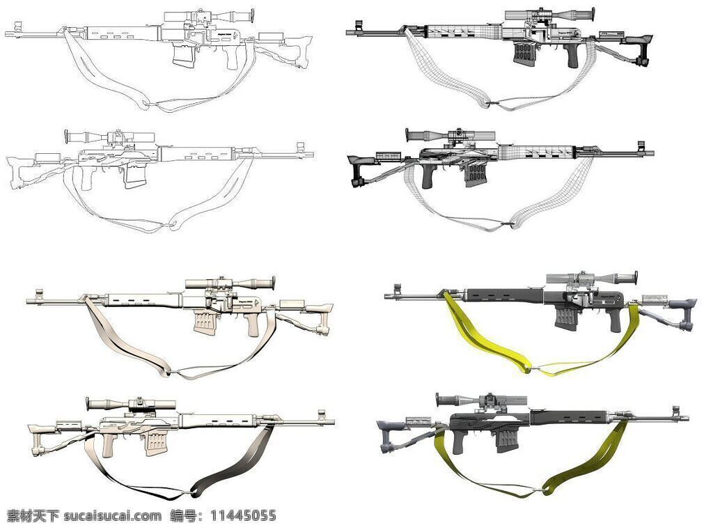 dragunovskajac4d 模型 wintowka severnoja 狙击 步枪 dragunov 军事模型 swds 狙击步枪 陆军武器库 3d模型素材 其他3d模型