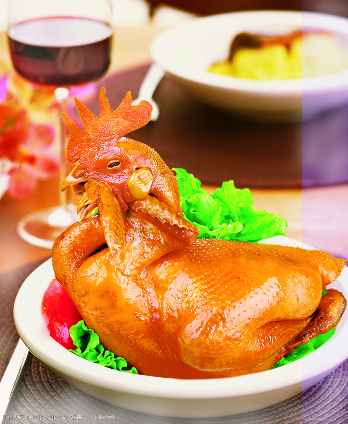 扒鸡 餐饮美食 传统美食 摄影图库