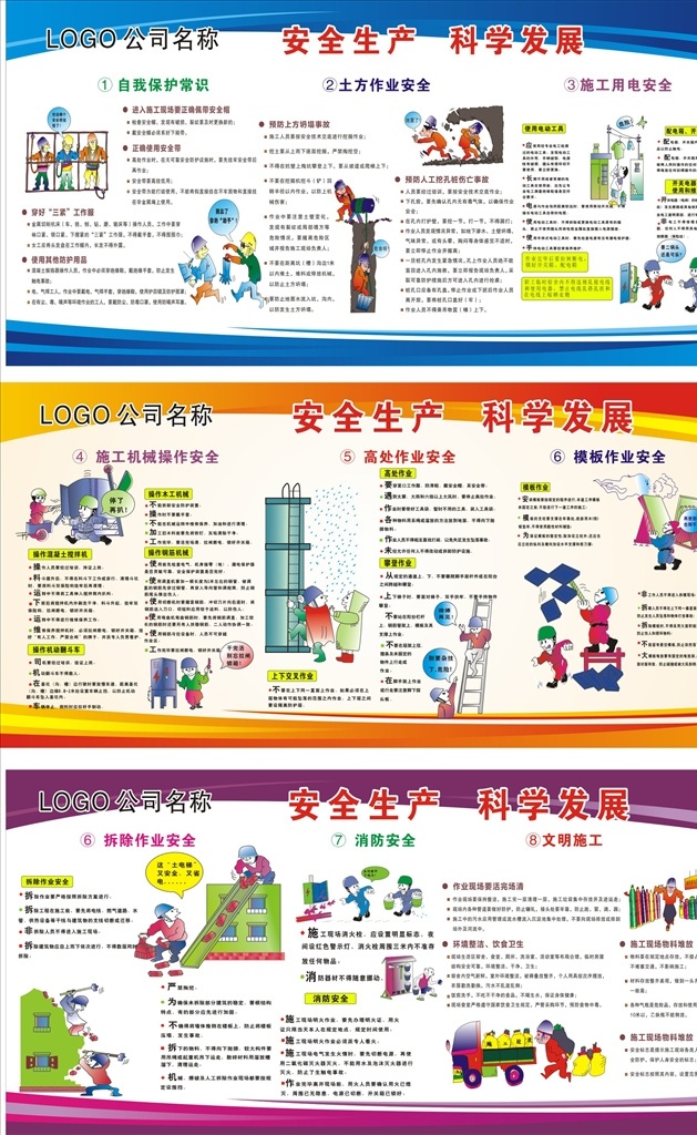 安全生产展板 安全生产 安全文化 安全常识 安全知识 施工安全 工地安全 施工常识