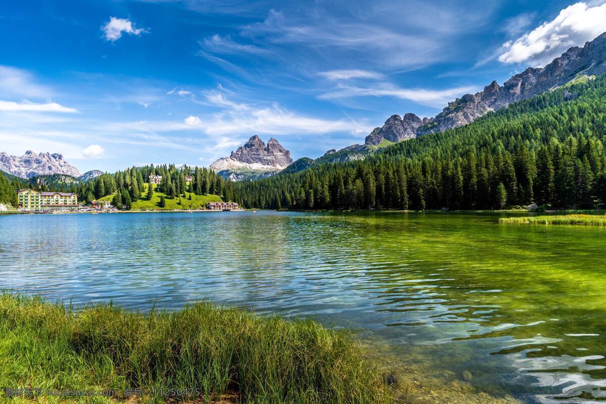 山水风景 山水画 山水图 山水 树木 树林 森林 风景 景观 美景 背景 湖泊 山脉风景 湖水 湖面 碧波荡漾 碧水天蓝 蓝天白云 蓝天湖面 蓝色天空 青山绿水 自然景观