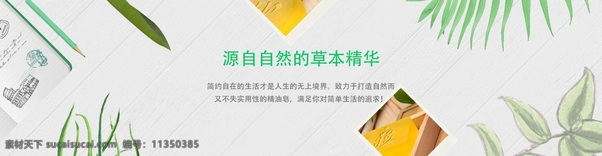 草本 护肤 banner 手工皂 草本护肤 精油皂 精油护肤