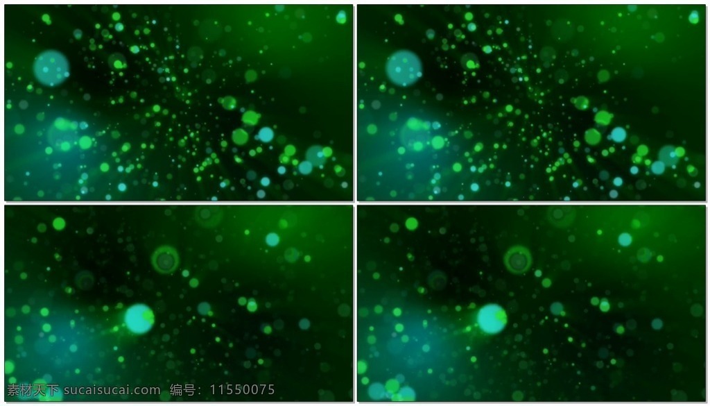 绿色 粒子 光斑 动态 背景 高清视频素材 视频素材 动态视频素材 树木 圆圈