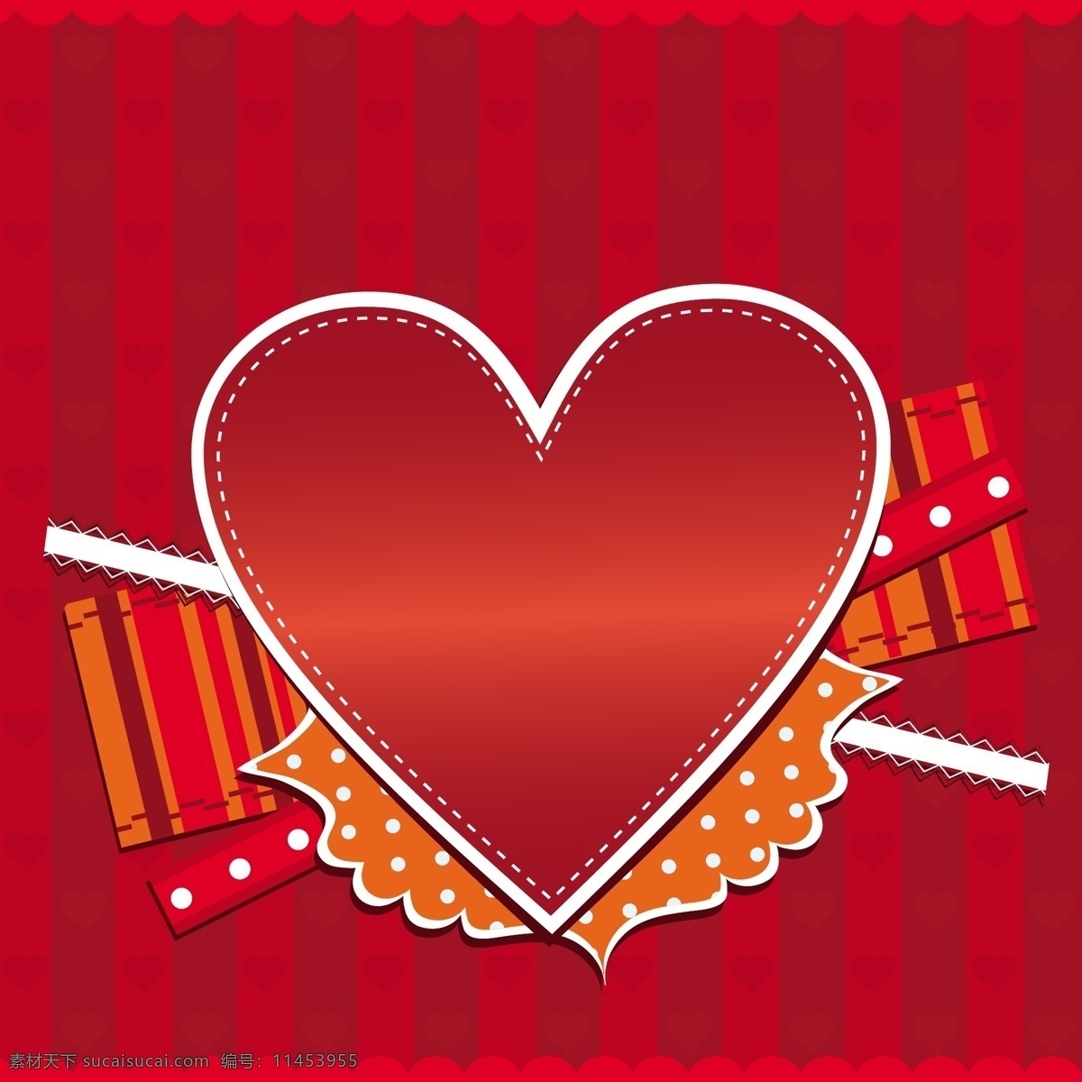 矢量 爱情 心形 背景 标签 贺卡 花纹 浪漫 矢量素材 甜蜜 心型 节日素材 其他节日