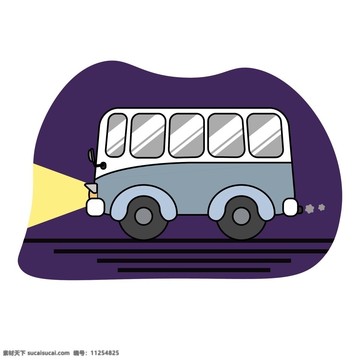 交通工具 小 巴士 吃 鸡 道具 卡通 图标 交通 小巴 吃鸡元素