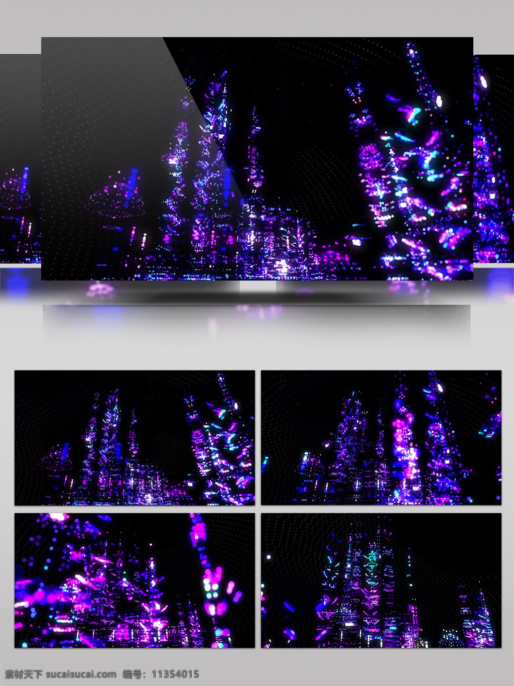 城市 灯光 视频 紫色灯光 唯美浪漫 城市灯光 渲染灯光 华丽光转 三维动态类 几何魔法 空间几何变换 3d视频素材 特效视频素材