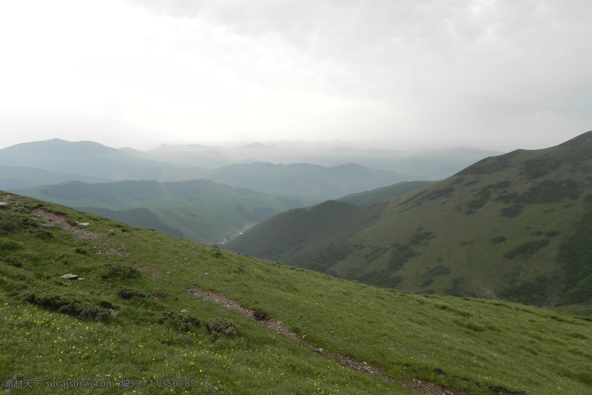 山峰 谷 自然风光 原始 植被 自然景观 山水风景