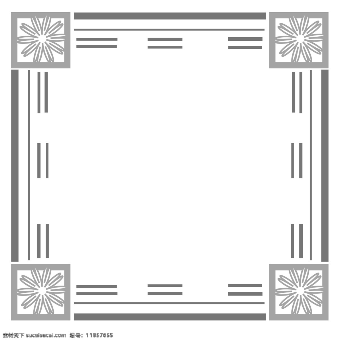 灰色 喜庆 唯美 边框 元素 花纹 中国风 花边 装饰 红色 相框 传统边框 古风 新年边框 边框设计 文本框