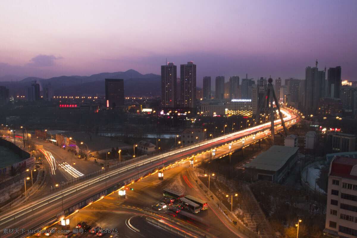 西宁 夜景 西宁夜景 青海 立交桥 风景图片 风景 自然风光 自然景观 自然风景 建筑景观