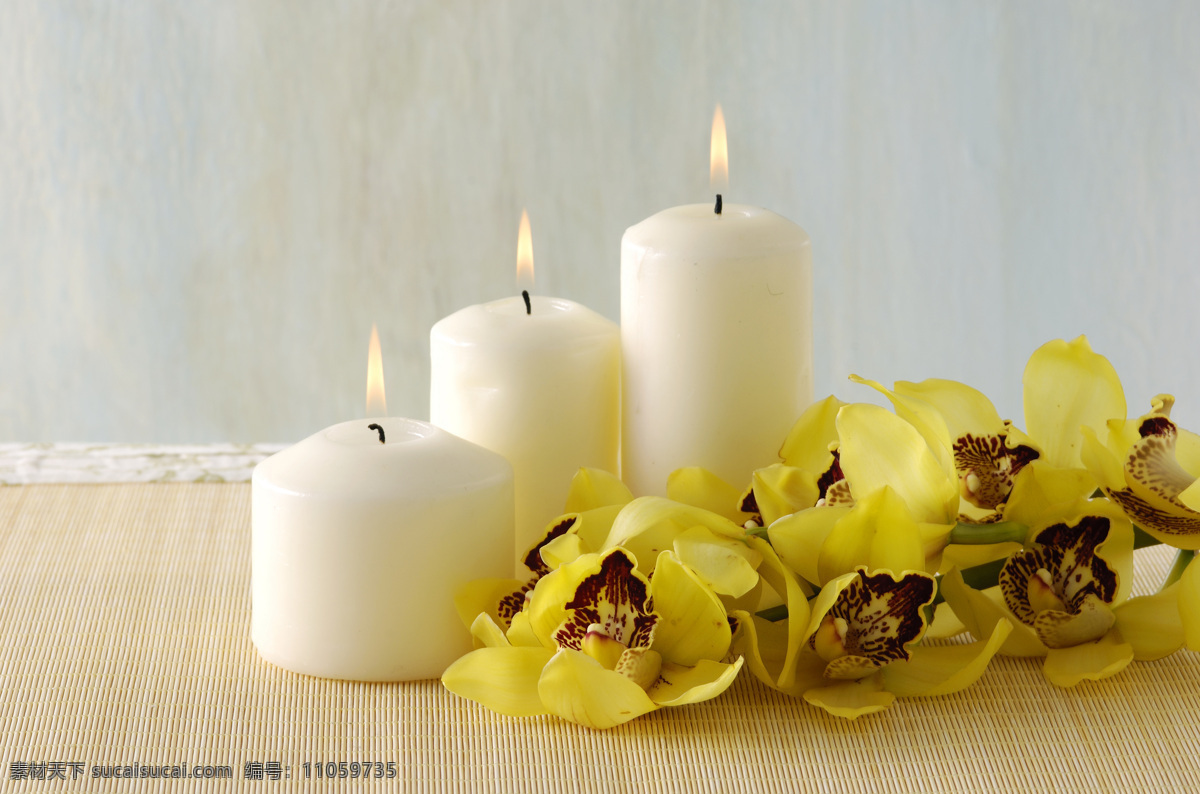 spa水疗 美容 养生 鲜花 花朵 花瓣 香薰 蜡烛 生活用品 生活百科 灰色