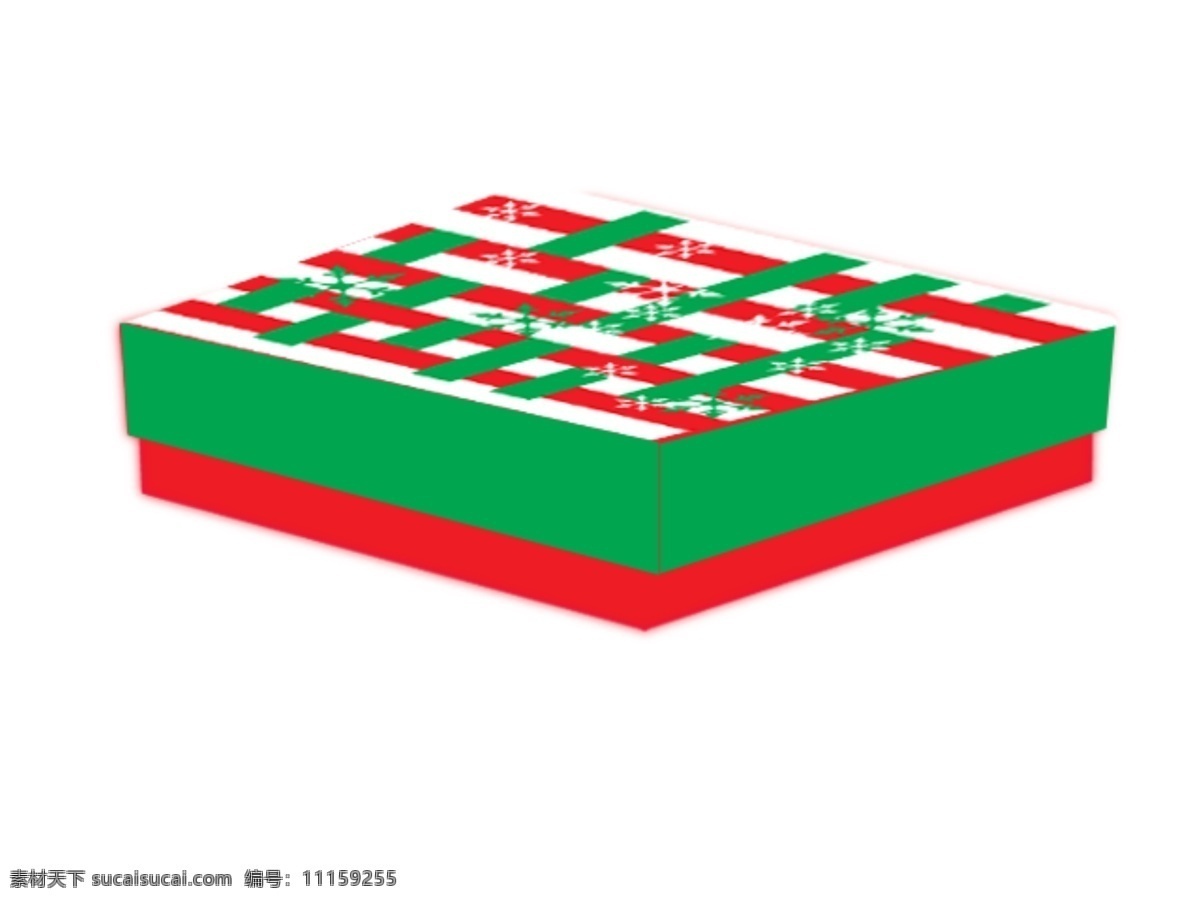 圣诞 盒子 方形盒 带绳子 表面有竹节 节日素材 其他节日