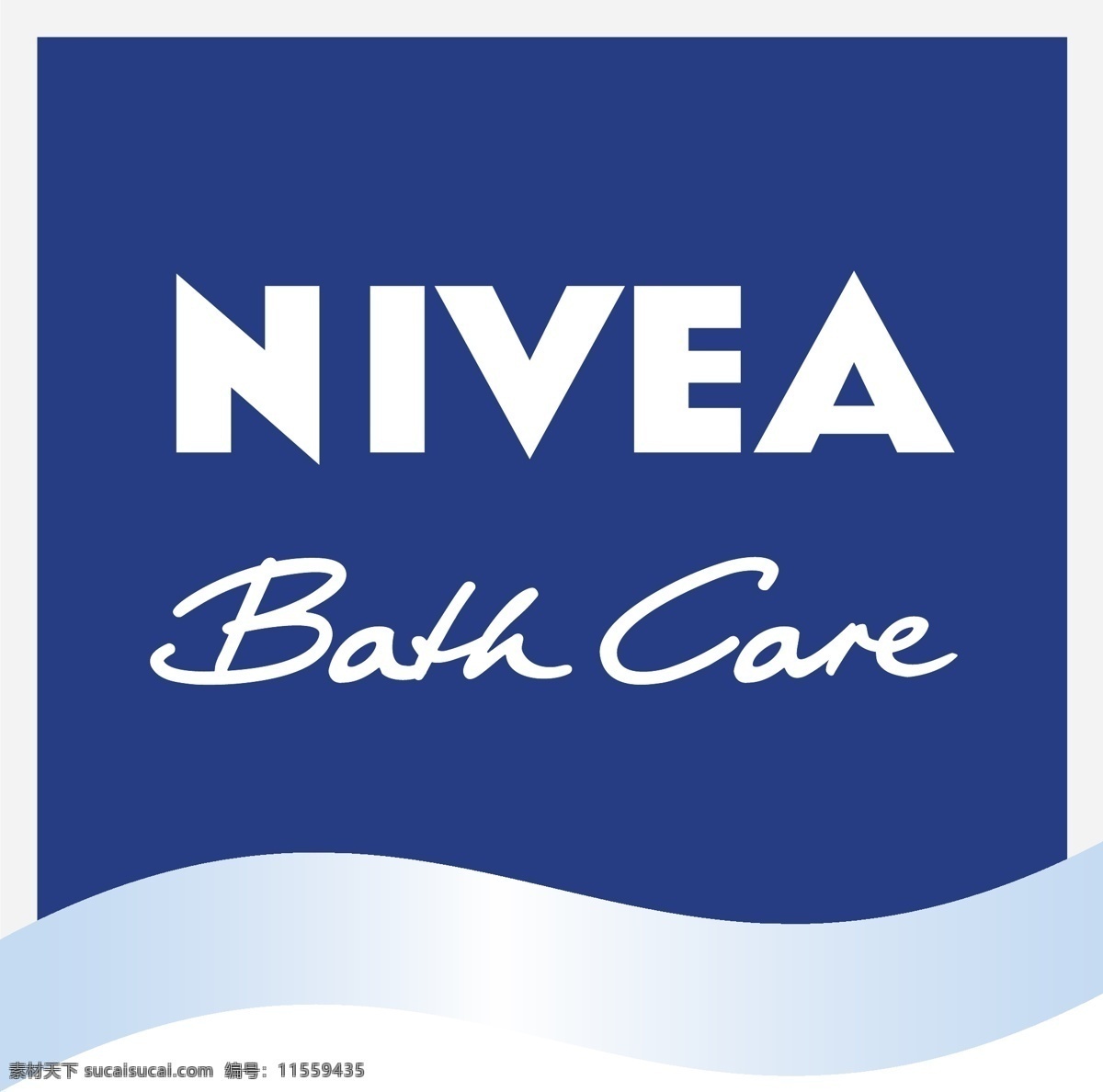 bathcare 妮 维 雅 标识 标识为免费 白色