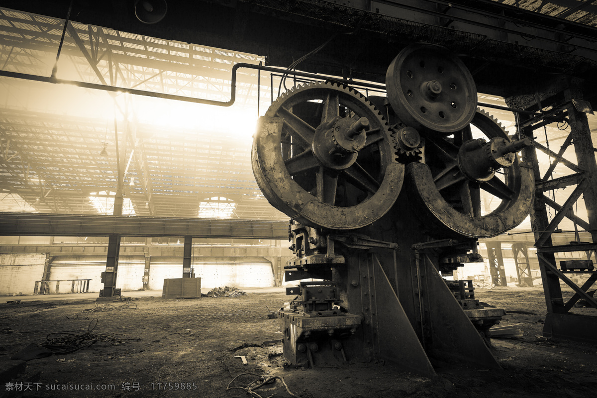 厂房 里 古老 机械 机器 加工 工厂 生产加工 其他类别 环境家居
