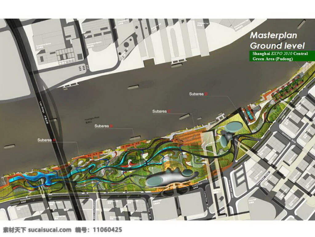 58 上海 世博 中心 绿地 规划设计 荷兰 nita 园林 景观 方案文本 公共 规划 白色