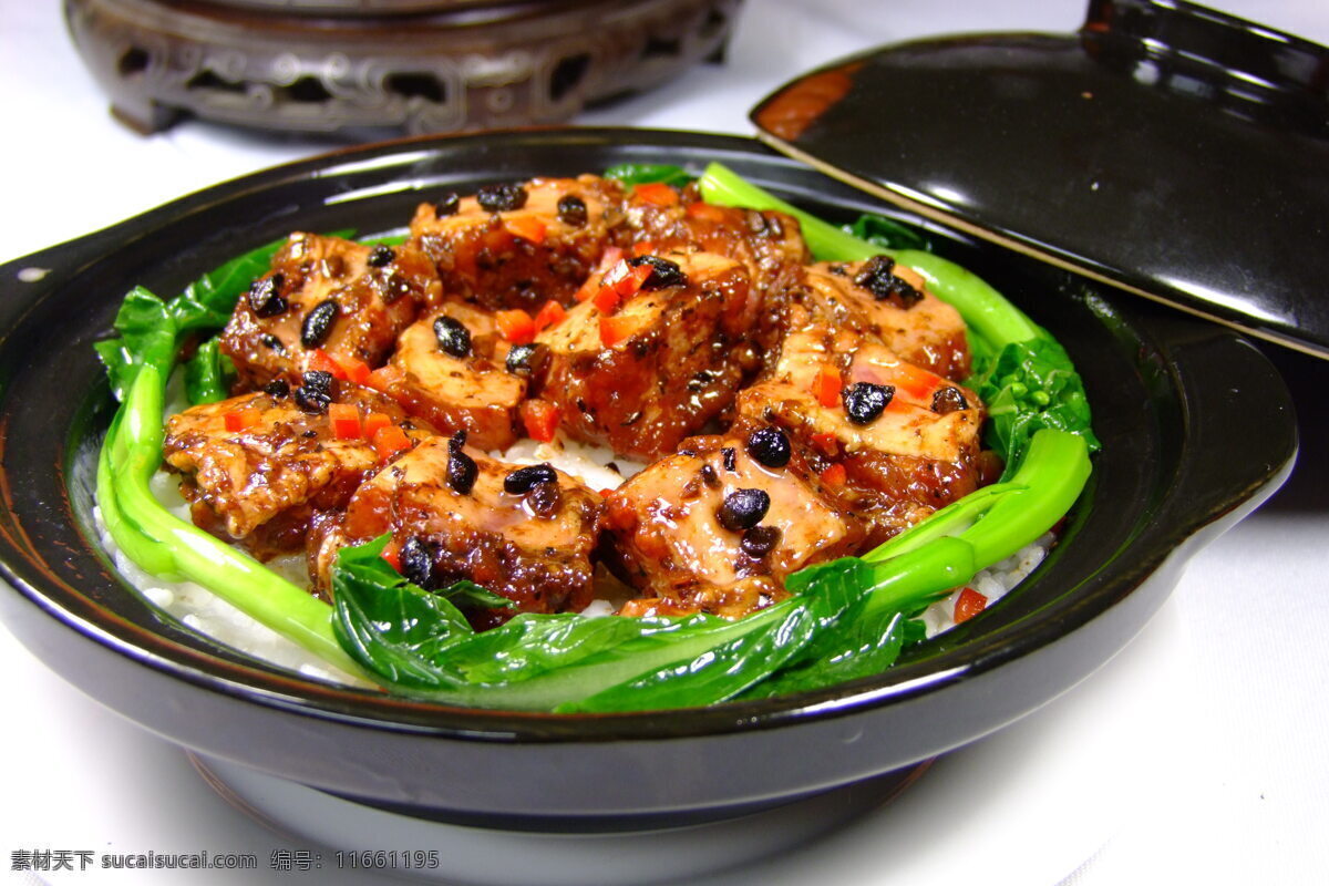 豉汁排骨饭 排骨饭 盖浇饭 传统美食 餐饮美食