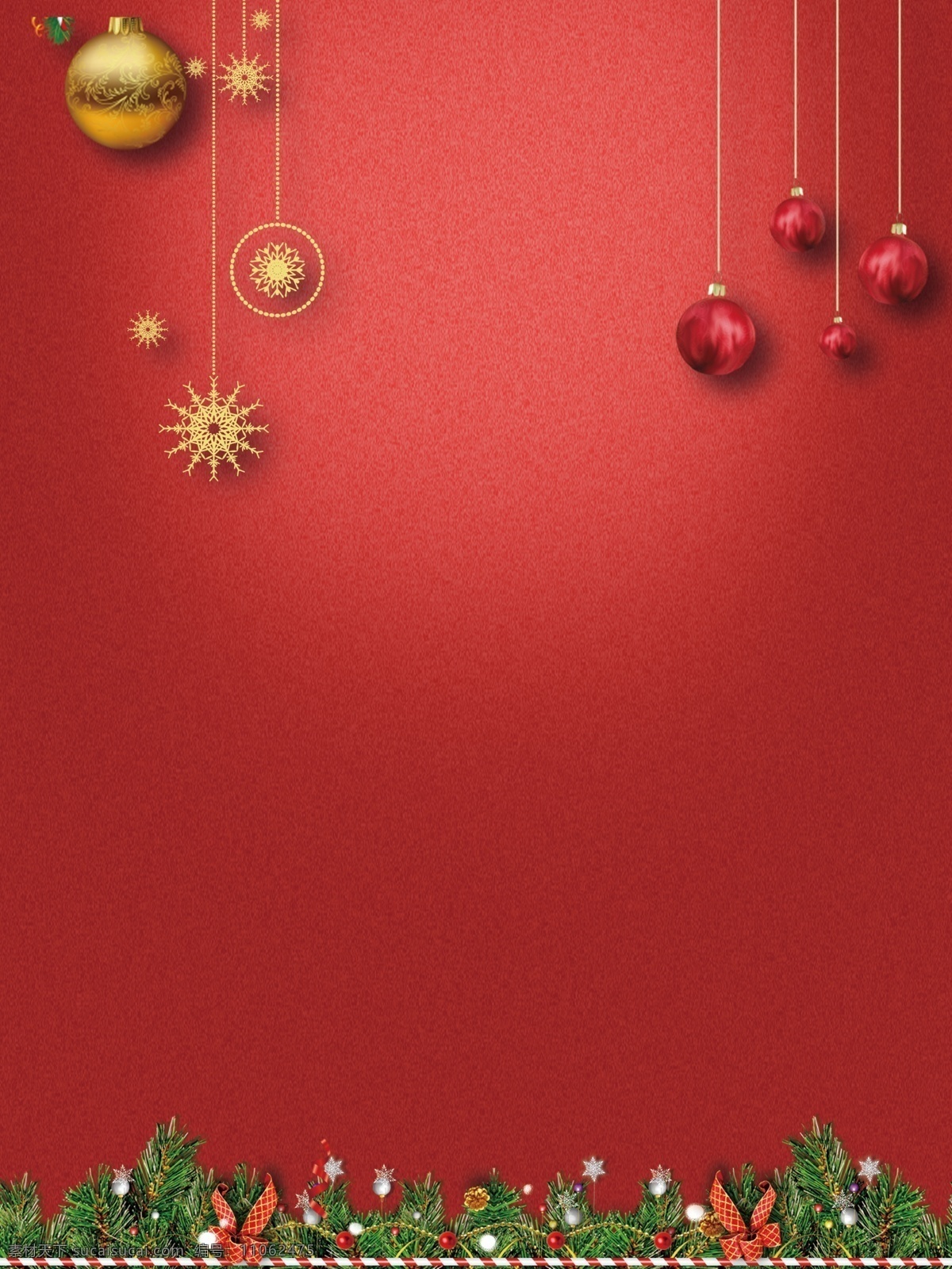 喜庆 红色 大气 圣诞 宣传 背景 质感 金色 水晶球 圣诞节 圣诞宣传背景