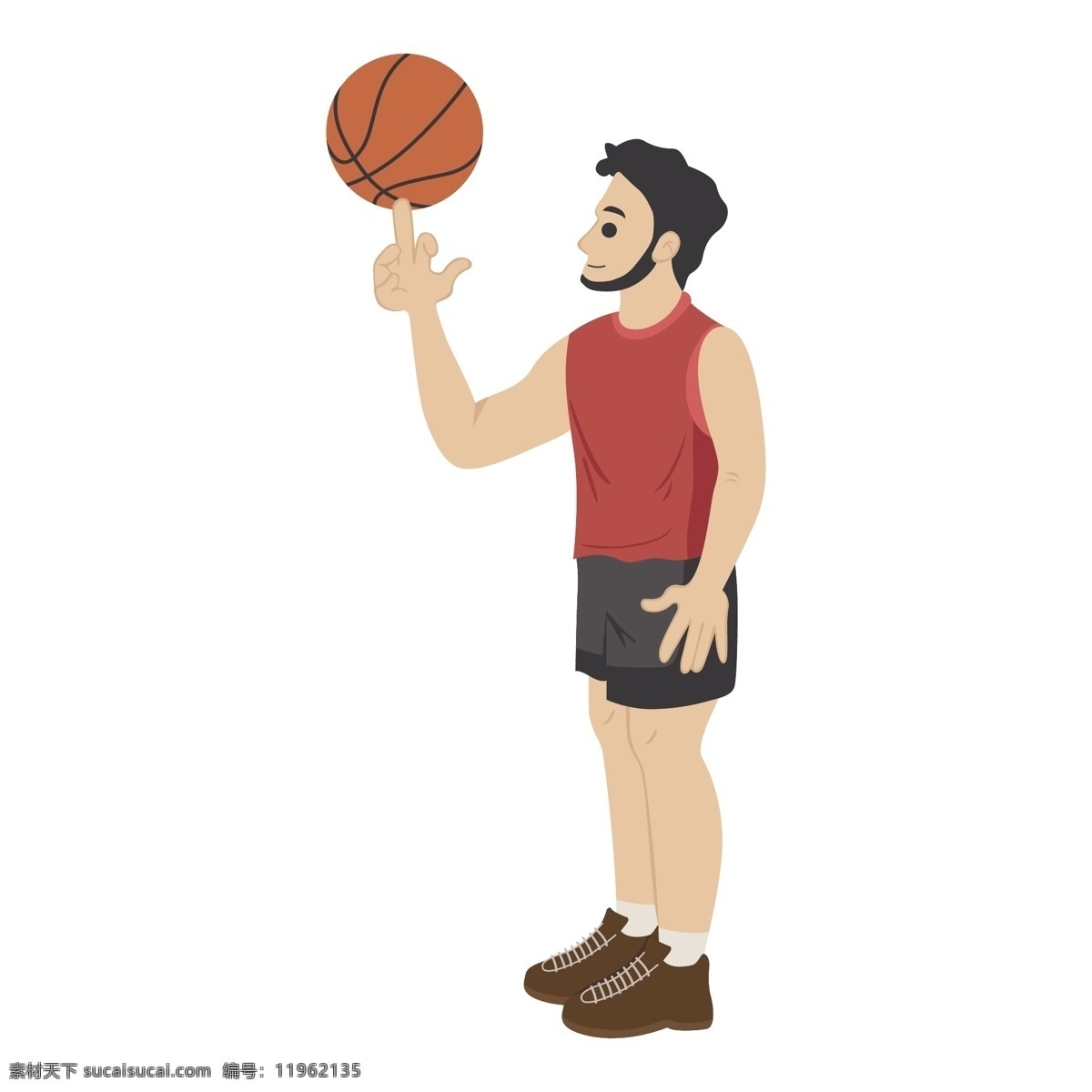 卡通 旋转 篮球 矢量 打篮球 篮球运动员 运动员 卡通篮球 打篮球的男人 卡通男人 可爱男人