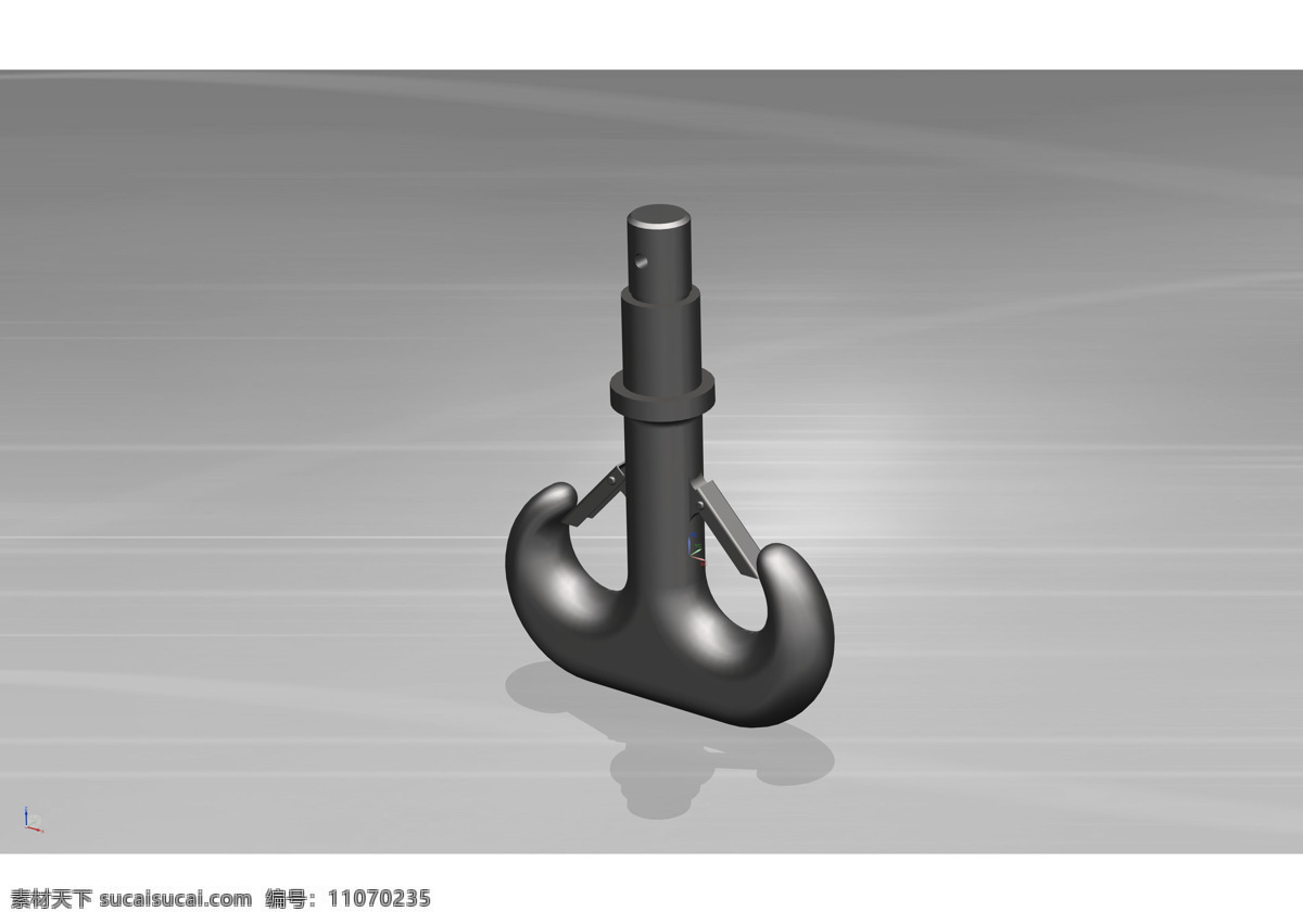 起重机 吊钩 3d模型素材 电器模型