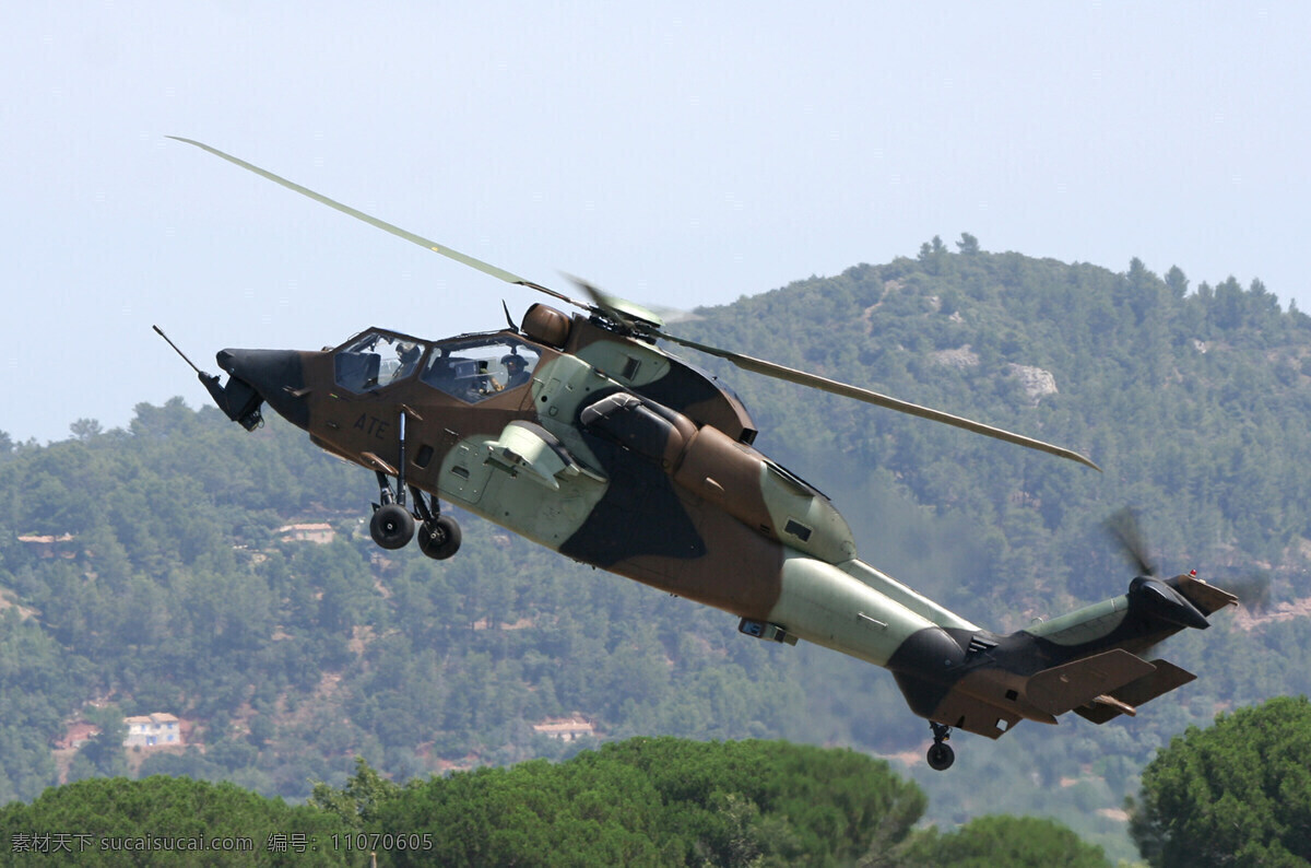 欧洲 虎 式 武装直升机 大山 飞机 交通工具 军事武器 科技 直升机 现代科技