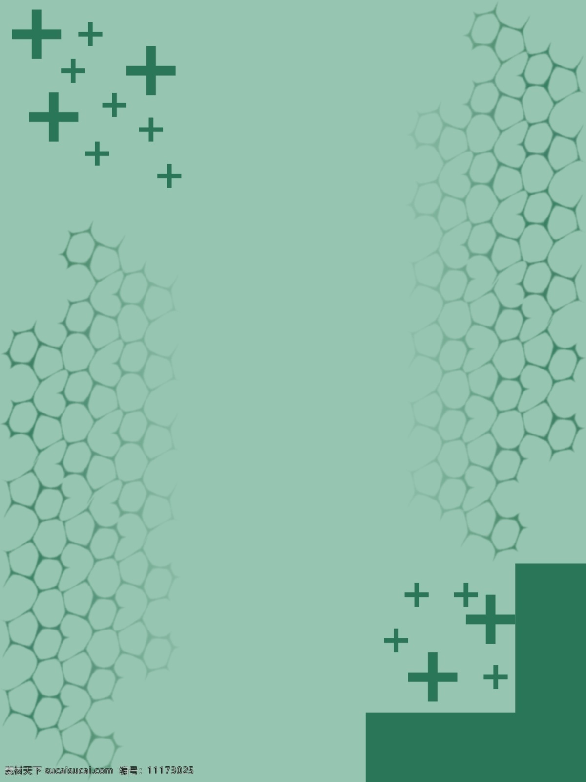 医疗 细胞 组织 十字 绿色 简约 扁平 背景 细胞组织 细胞壁