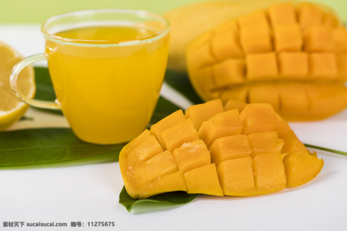 鲜榨芒果果汁 美味 水果 营养 新鲜 芒果 芒果汁 餐饮美食 饮料酒水