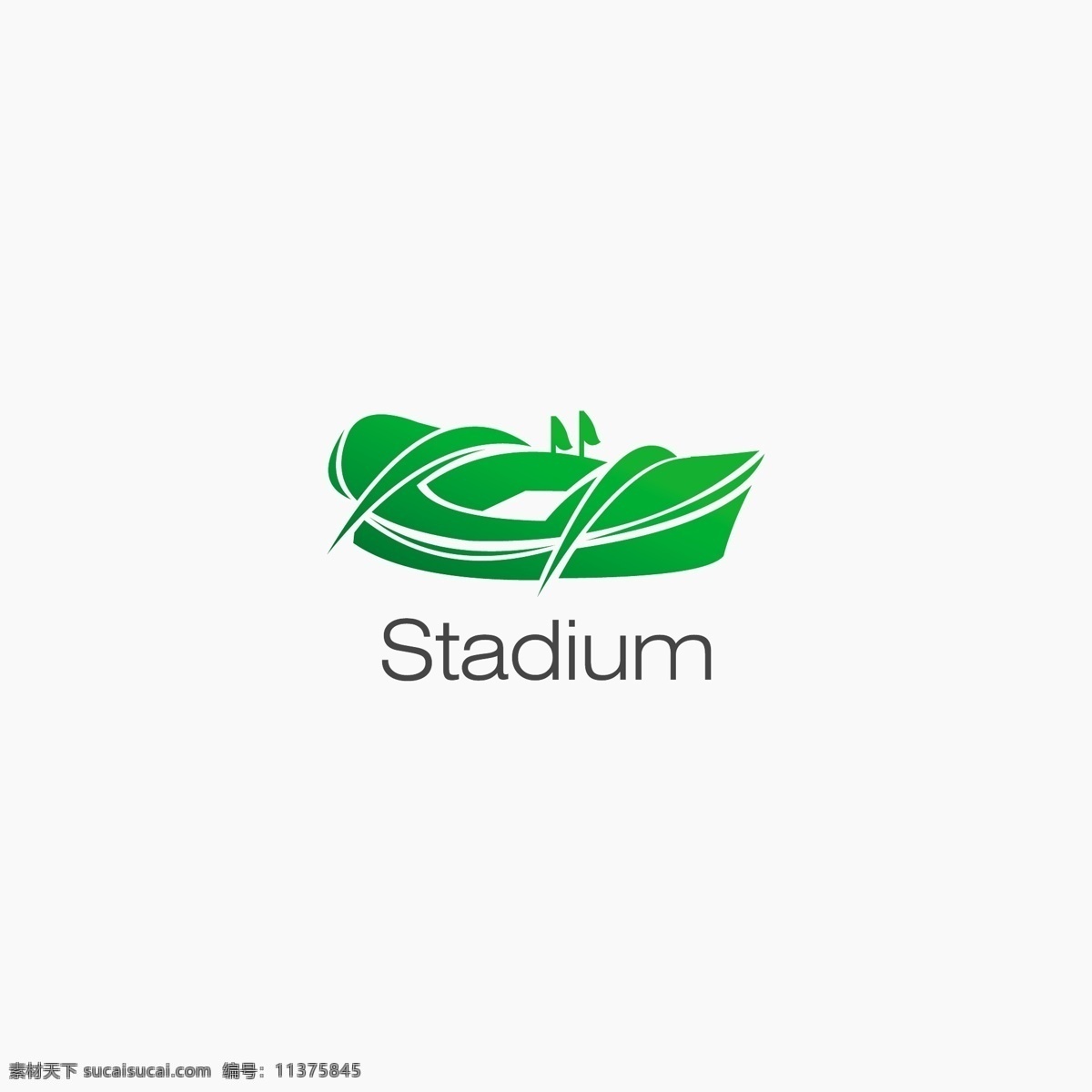 绿色 logo logo设计 绿色生态 标志设计 白色