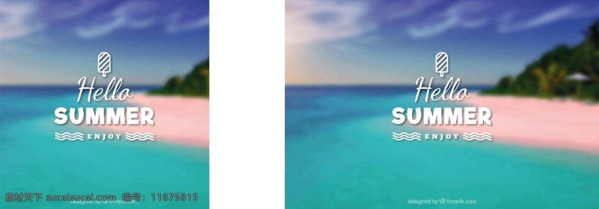 海滩 景观 模糊 背景 海滩景观