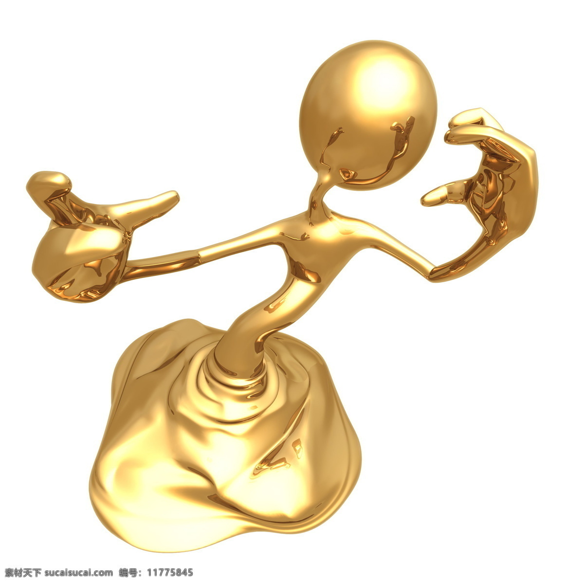 耍 醉拳 金人 人物素材 黄金 小人 金色 人偶 喻意金人 商务金融
