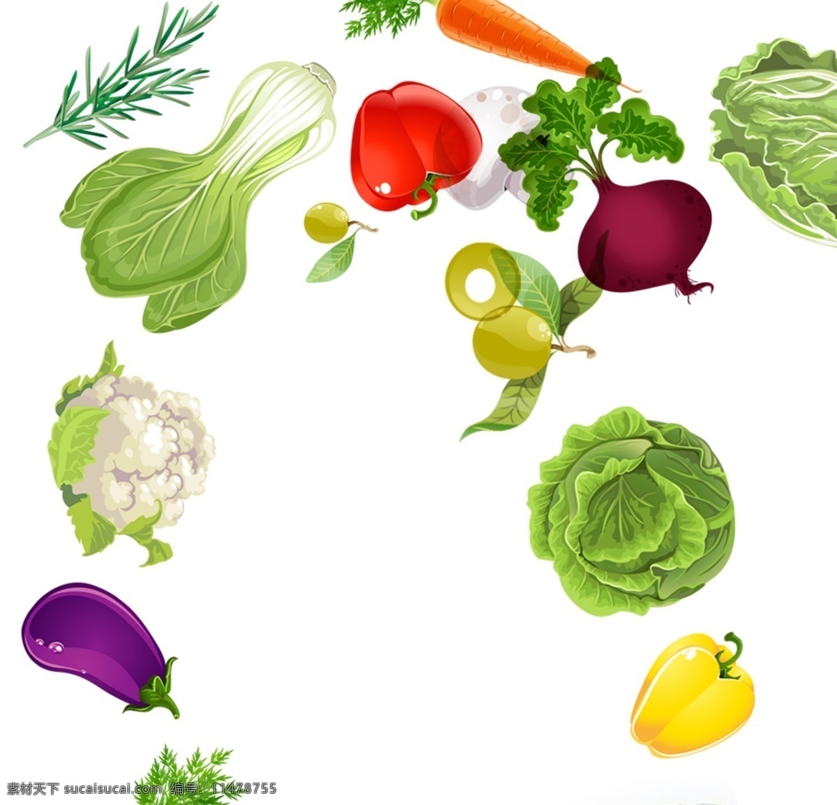 卡通 蔬菜 装饰 元素 水果 卡通蔬菜 食材 水果元素