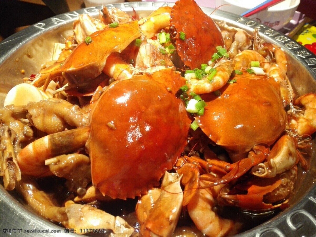 螃蟹 鸡爪 虾 肉蟹煲 美食 餐饮美食 传统美食