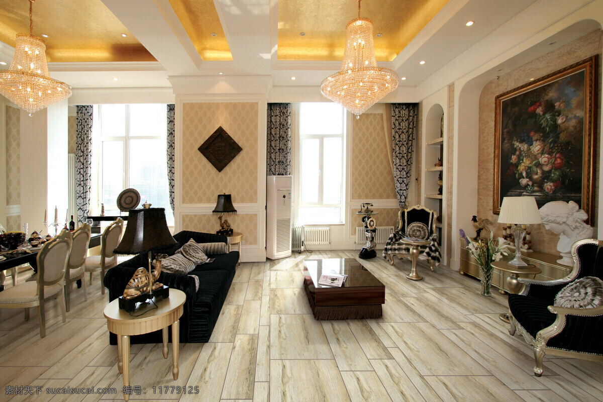 欧式 客厅 背景墙 环境设计 欧式客厅 效果图 木纹瓷砖地板 暖色风 欧陆风情 家居装饰素材 室内设计