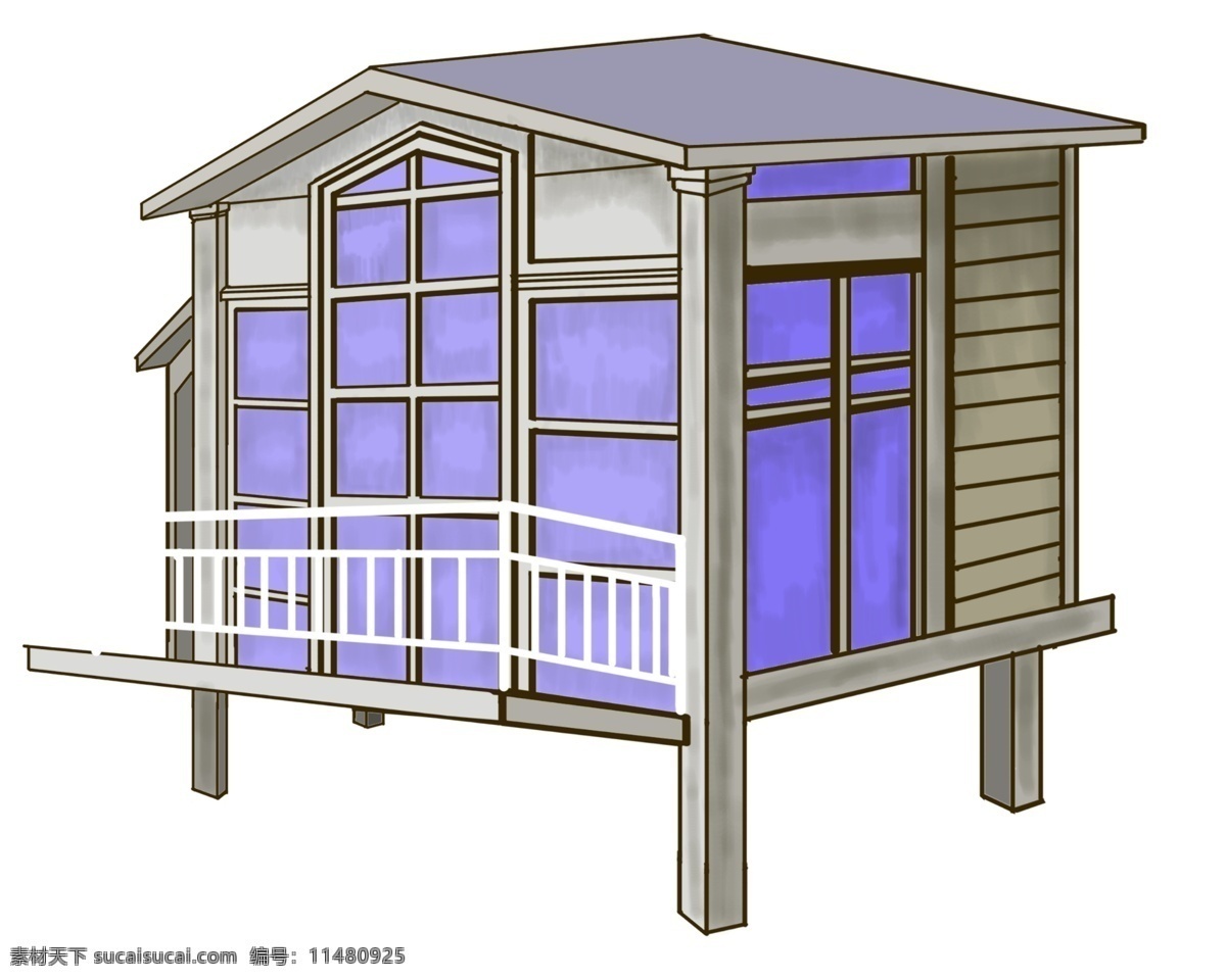 紫色 房屋 装饰 插画 紫色的房屋 漂亮的房屋 公寓房屋 住房房屋 创意房屋 木头房屋 房屋装饰