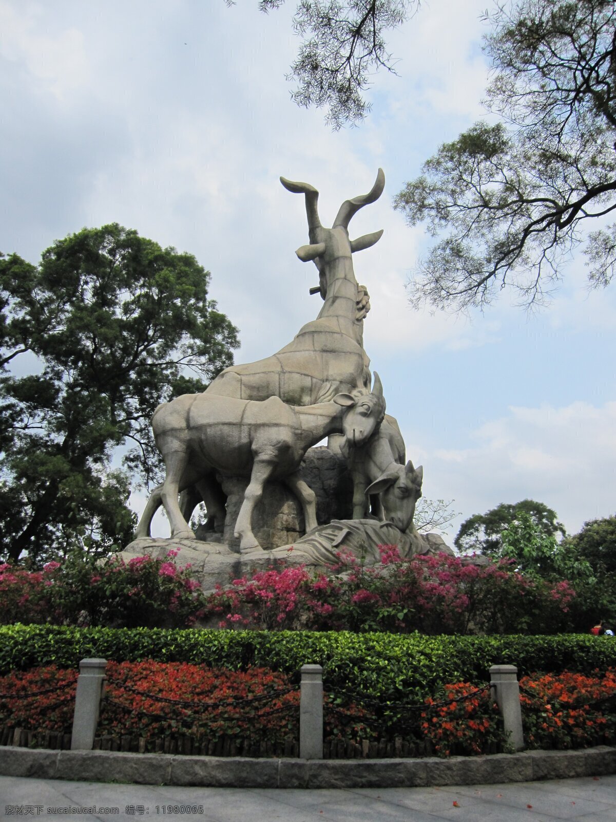 广州五羊雕塑 五羊雕塑 广州 广州象征 五羊 榕城 雕塑 建筑园林