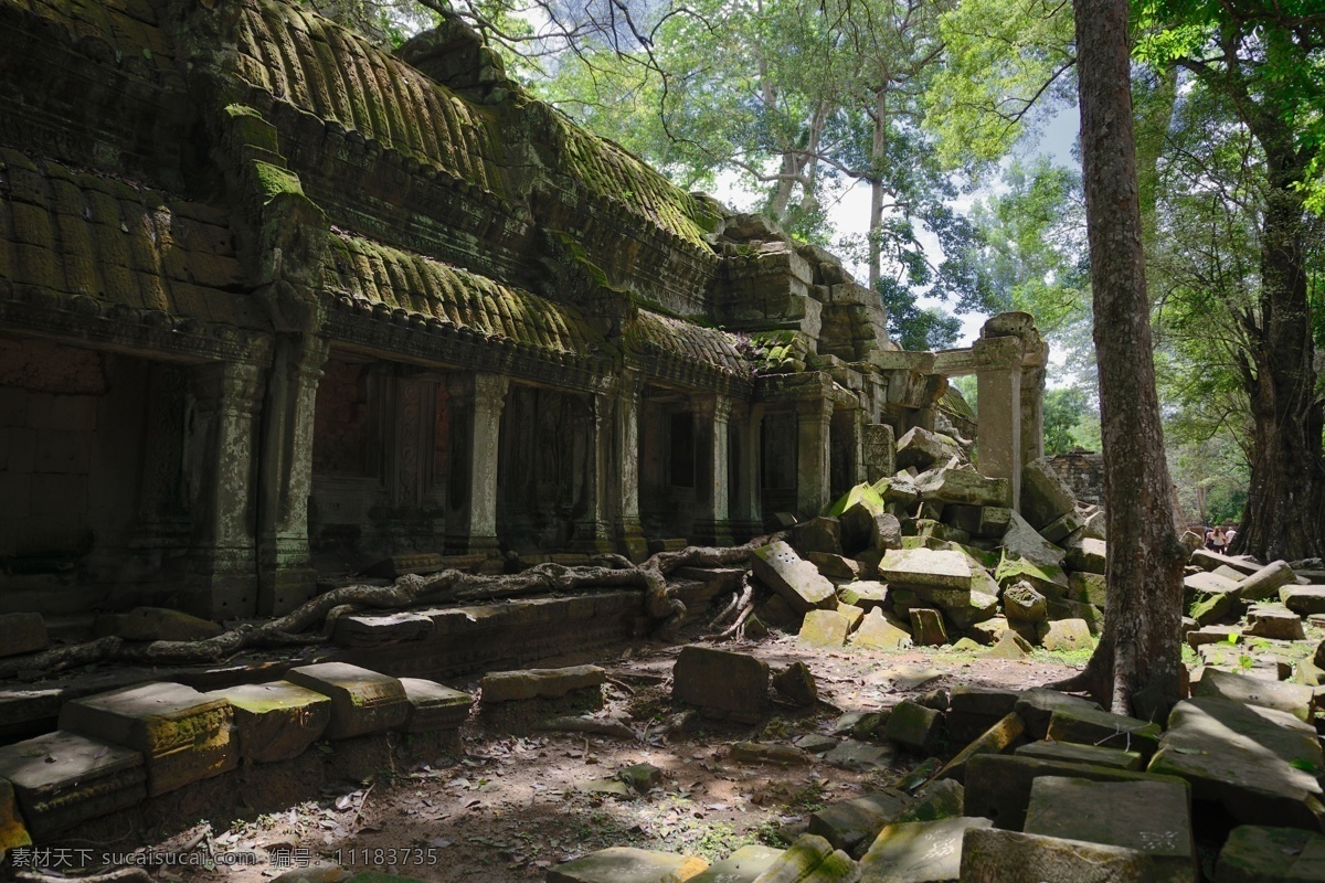 柬埔寨 塔 布隆 寺 风景