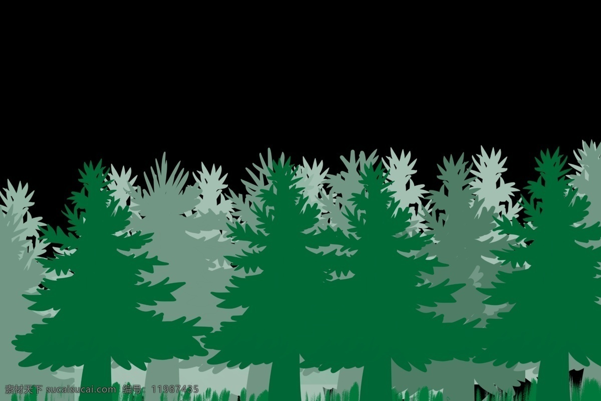绿色 世界 树叶 手绘 装饰 元素 免 抠 图 绿色森林 童话森林 小树林 绿色世界 森林剪影 森林大树 森林插图 简约森林