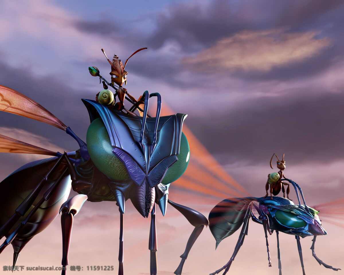 翅膀 动漫动画 昆虫 蚂蚁 天空 乌云 游戏 云彩 动漫 动画 设计素材 模板下载 触角 psd源文件