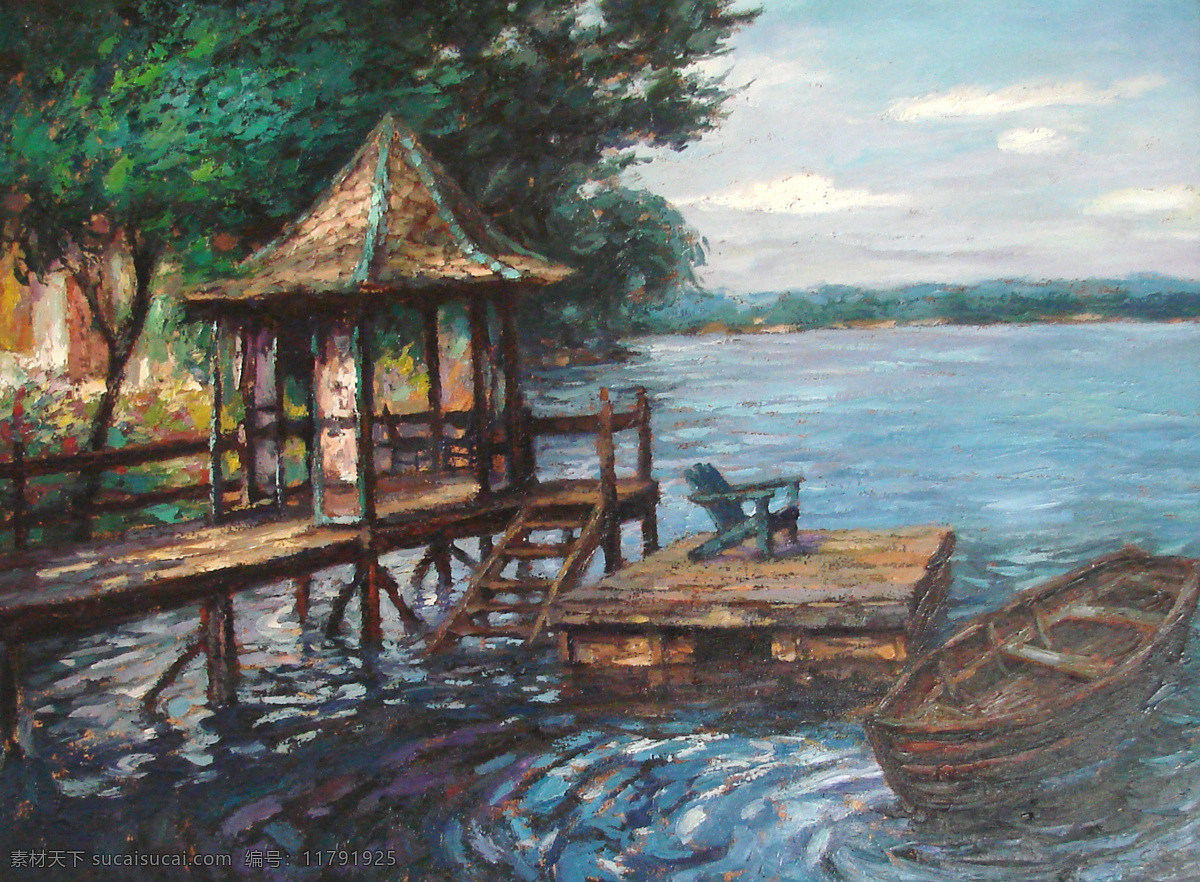 曹勇免费下载 大海 风光 绘画书法 文化艺术 小屋 油画 曹勇 海边小屋 家居装饰素材