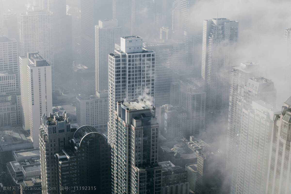 雾霾中的城市 雾霾 雾霾笼罩城市 城市 楼宇 现代 环境 生存 自然景观 建筑景观