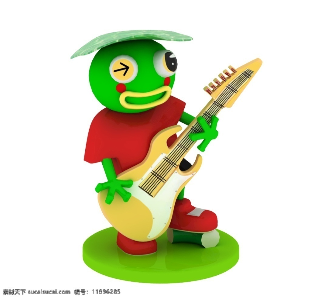 摇滚 青蛙 玻璃钢 公仔 卡通青蛙 淘气堡 儿童乐园 装饰摆件 3dmax 建模 3d 3d设计 3d作品 max