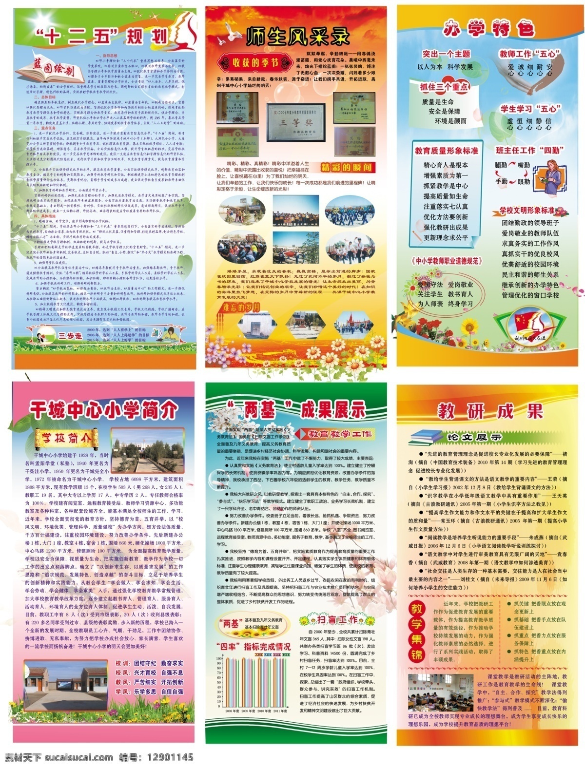 背景 分层素材 广告设计模板 花朵 排版设计 文字排版 学校展板 源文件 展板模版 展板模板 其他展板设计