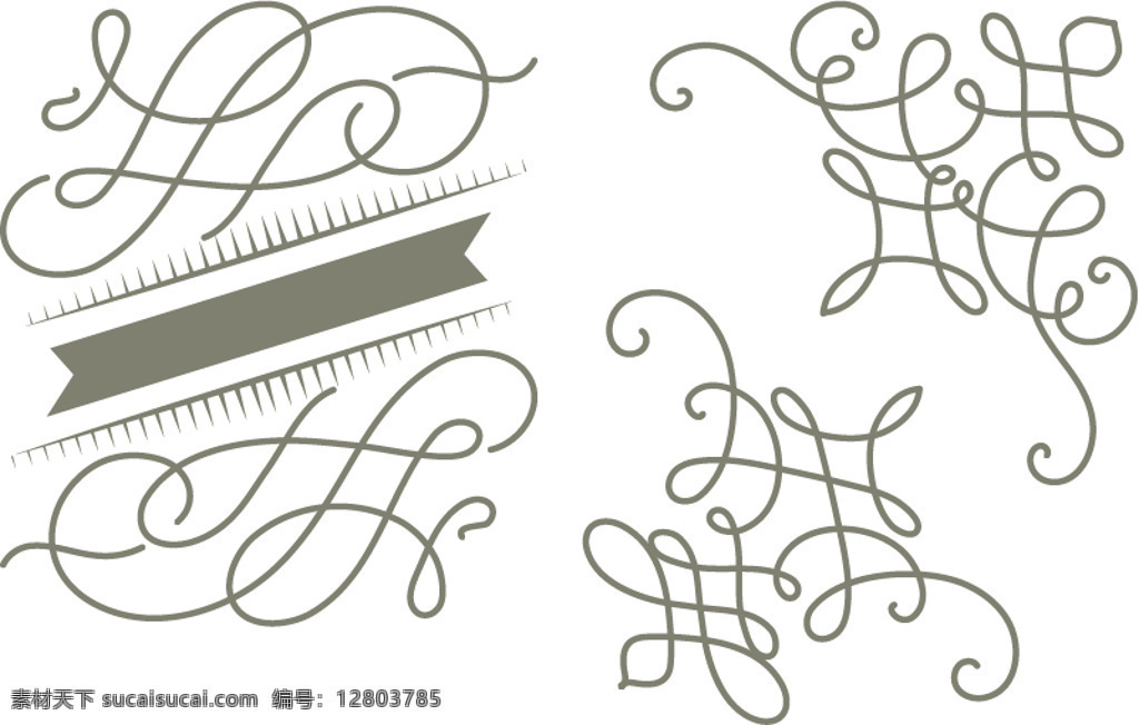 花纹 边框 类 线条 图标 矢量 源文件