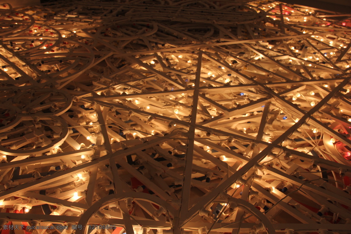 创意 木头 灯 建筑园林 手工 艺术 创意木头 交错的木头