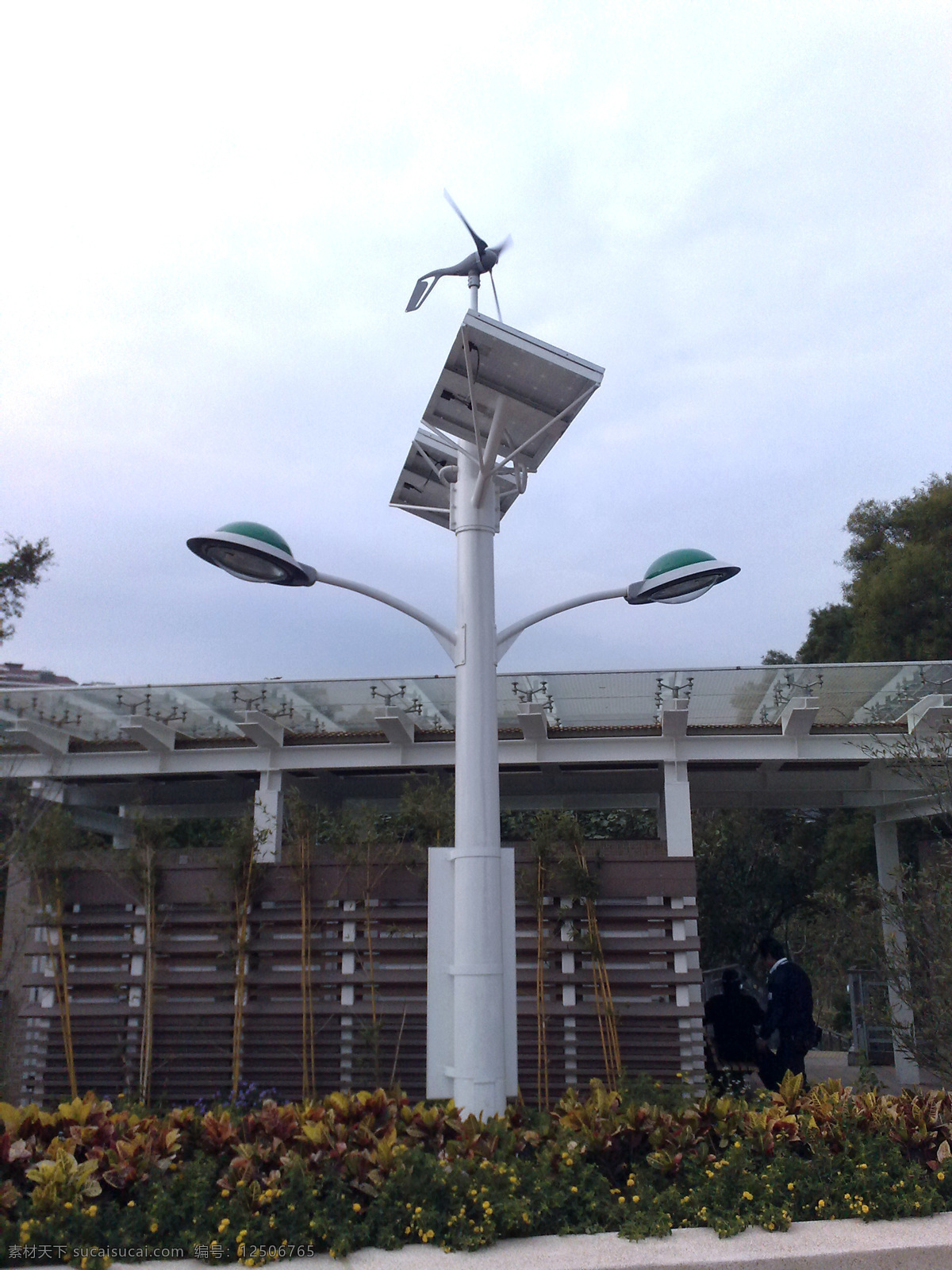 太 陽 風 車 電 燈 电灯 公园 太阳能 现代科技 风速仪 风向仪 矢量图 日常生活