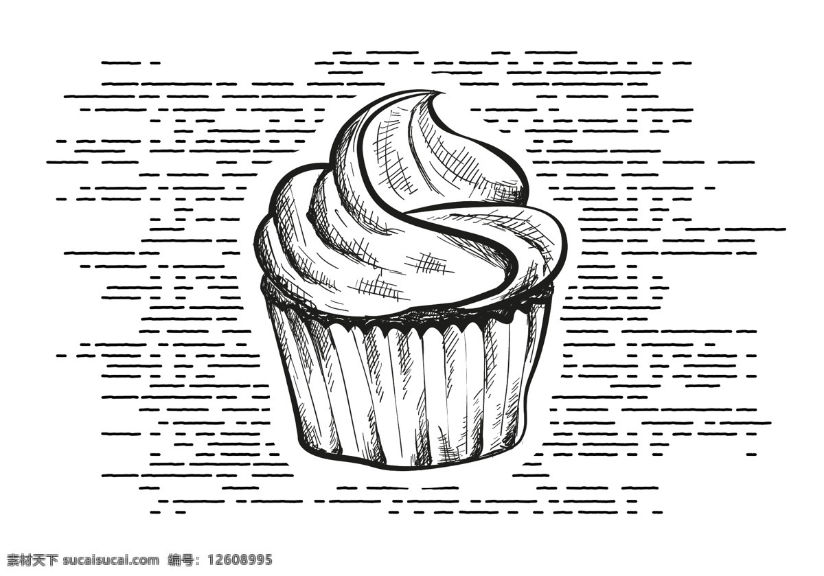 手绘蛋糕插画 蛋糕插画 手绘蛋糕 蛋糕 矢量素材 手绘食物