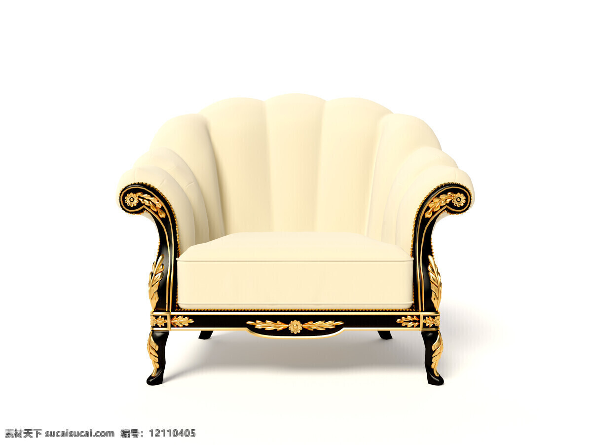 乳白色 欧式 沙发椅 高清图片 黑白照片 黑底 黄色 雕刻 花纹 座椅 椅子 沙发 华丽 奢华 小巧 家私 家具 真皮 浅黄色 大气 家具电器 生活百科