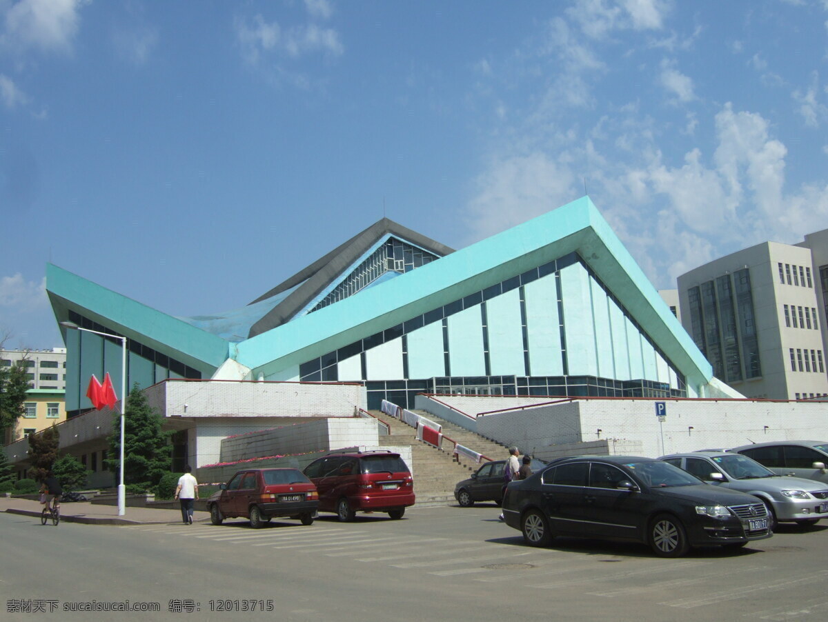 哈尔滨工业大学 体育馆 建筑摄影 建筑园林