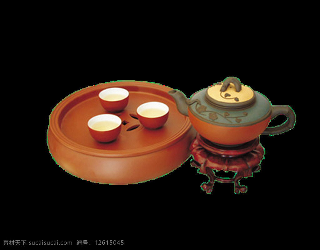 雅致 黄褐色 茶具 产品 实物 茶杯 茶道 茶壶 产品实物