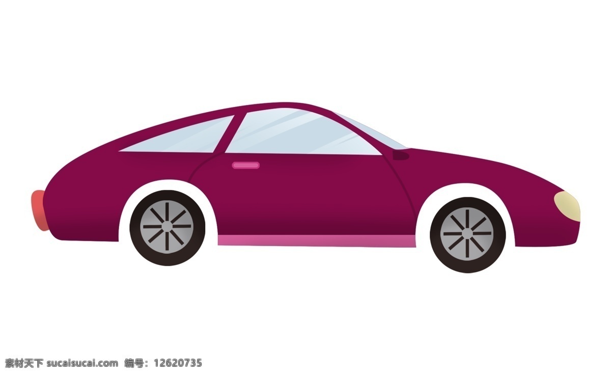 粉色 小汽车 插画 粉色的小汽车 卡通插画 汽车插画 进口汽车 国产汽车 高端汽车 行驶的汽车
